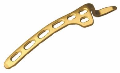 PLACA LCP DE RECONTRUCCION  GANCHO PARA CLAVICULA 3.5 mm 